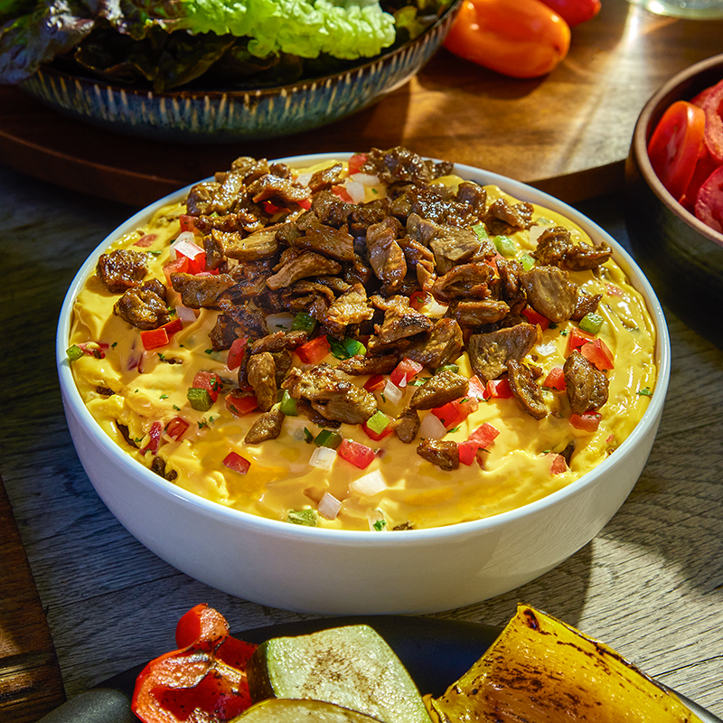 Beyond Steak Queso Dip