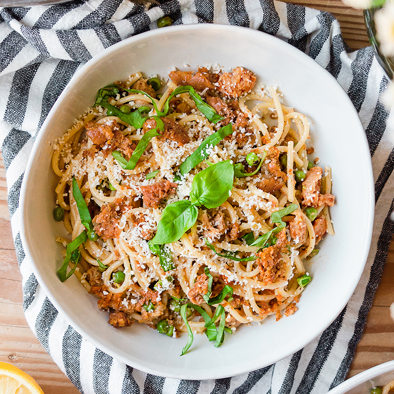 Beyond Sausage Lemon Pasta