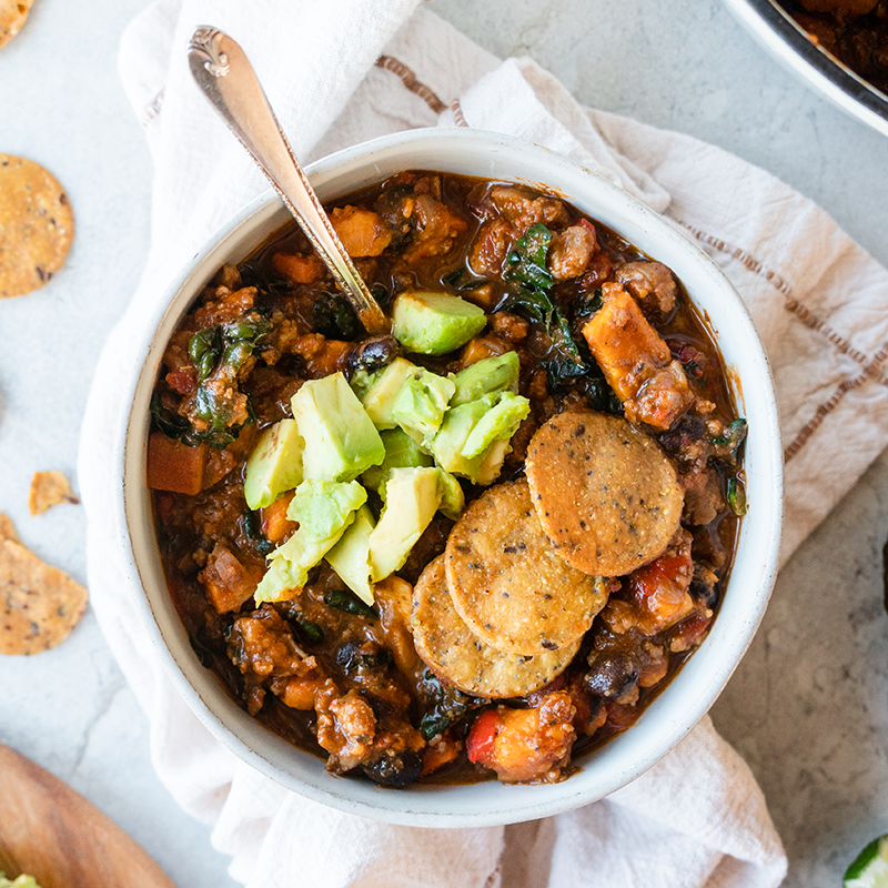 Beyond Beef Sweet Potato Chili